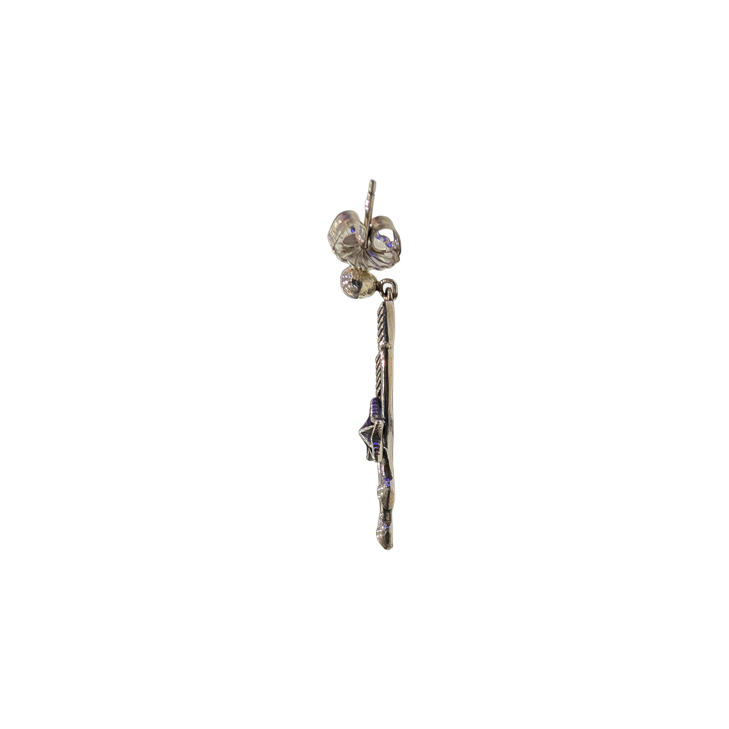 CODY SANDERSON Offset Arrows W-Star Earring Silver (SS25)
