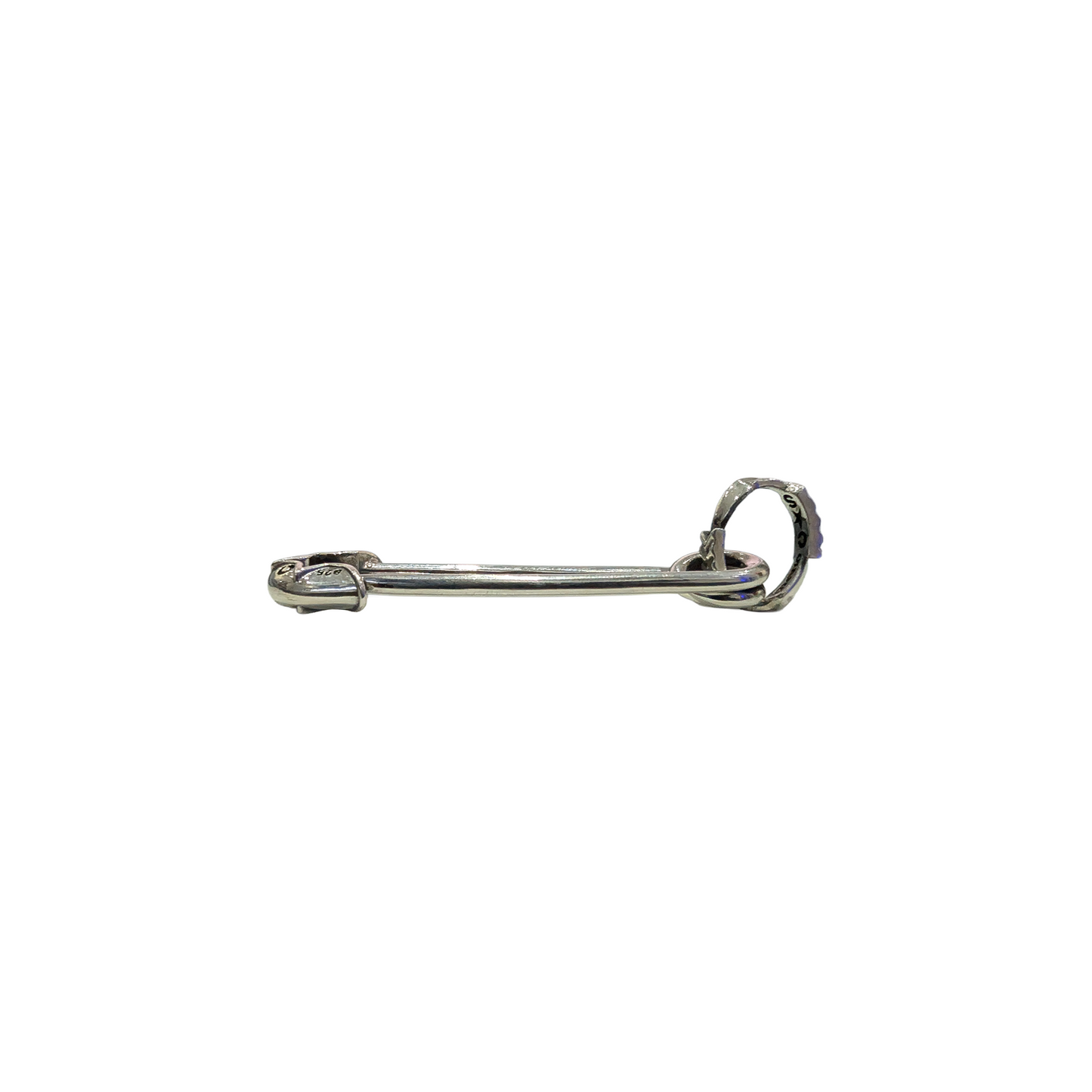 CODY SANDERSON Pin-Up Star Safety Pin Pendant Silver (SS25)