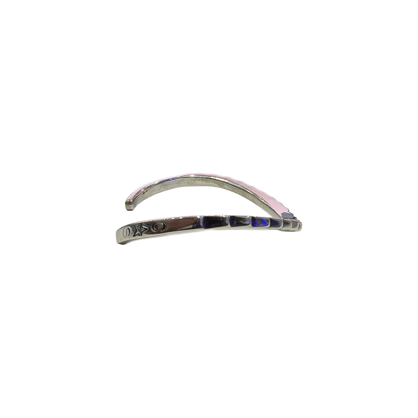 CODY SANDERSON Saw Teeth Cuff Bracelet Silver (SS25)