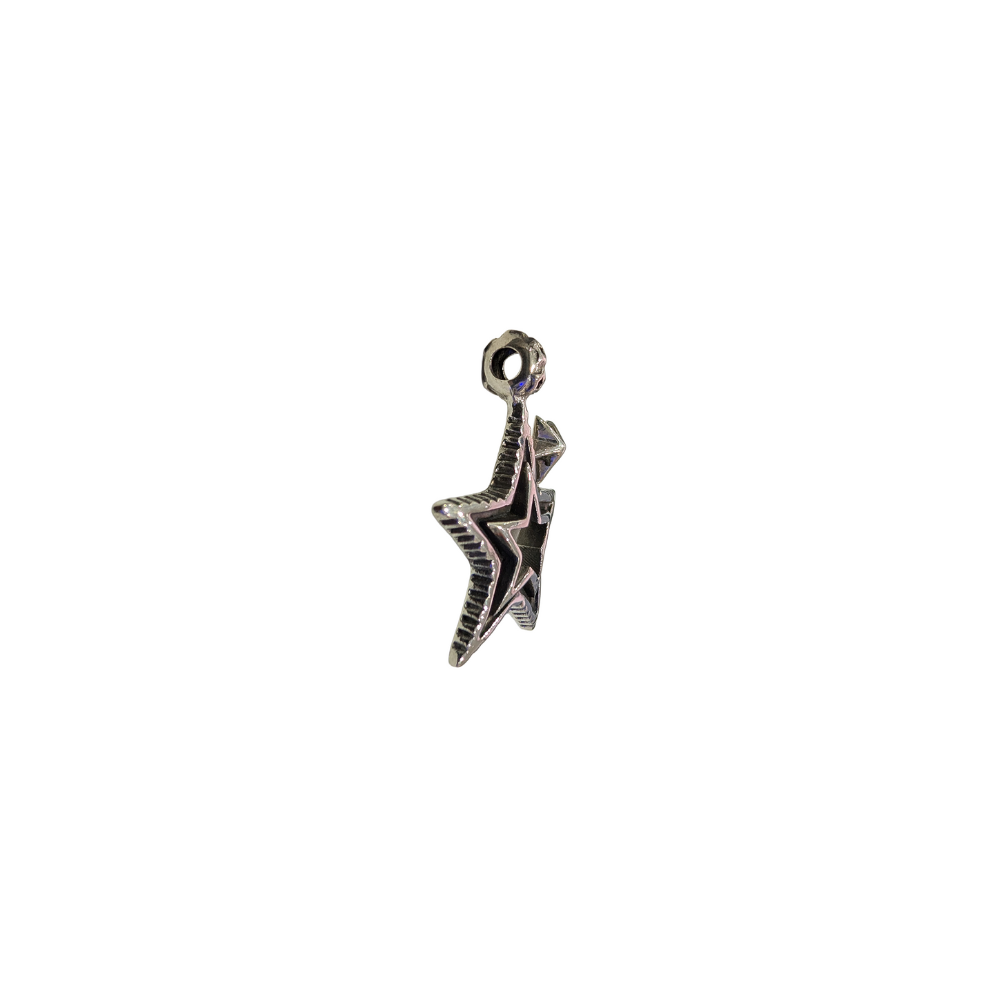 CODY SANDERSON Small Cutout Star Bead Pendant Silver (SS25)