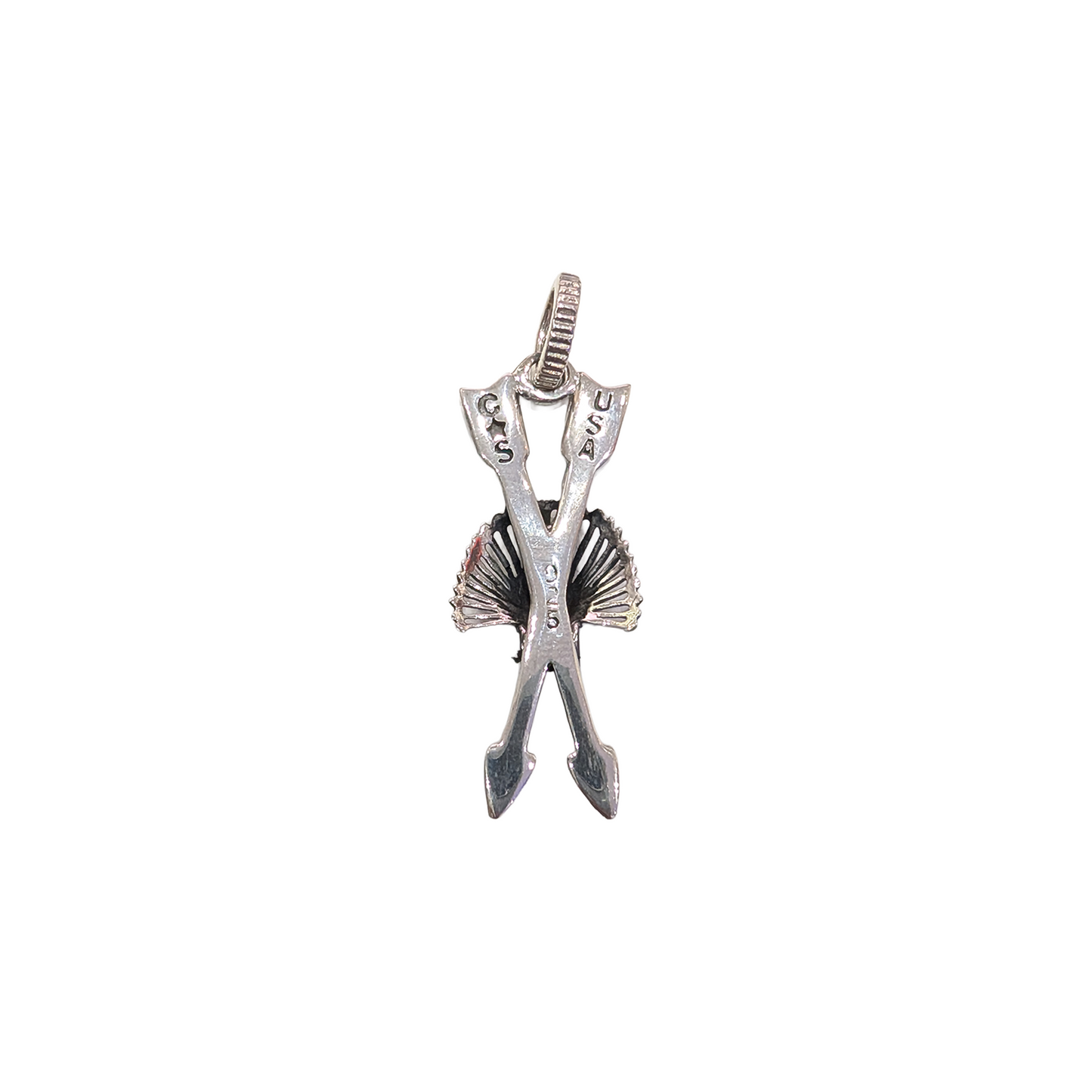 CODY SANDERSON Tiny Chief Kill Hater Crossed Arrow Pendant Silver (SS25)