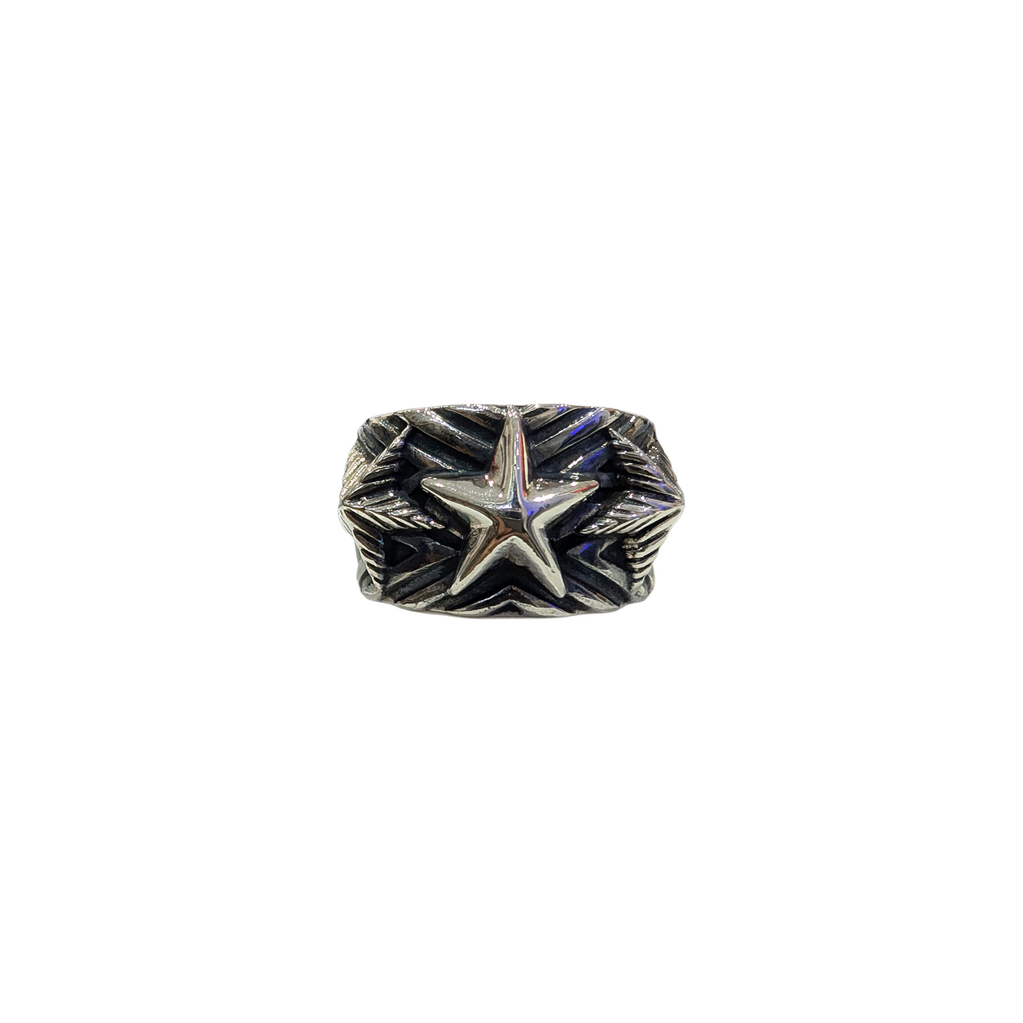CODY SANDERSON Wave Gear 3 Skinny Star Ring Silver (SS25)