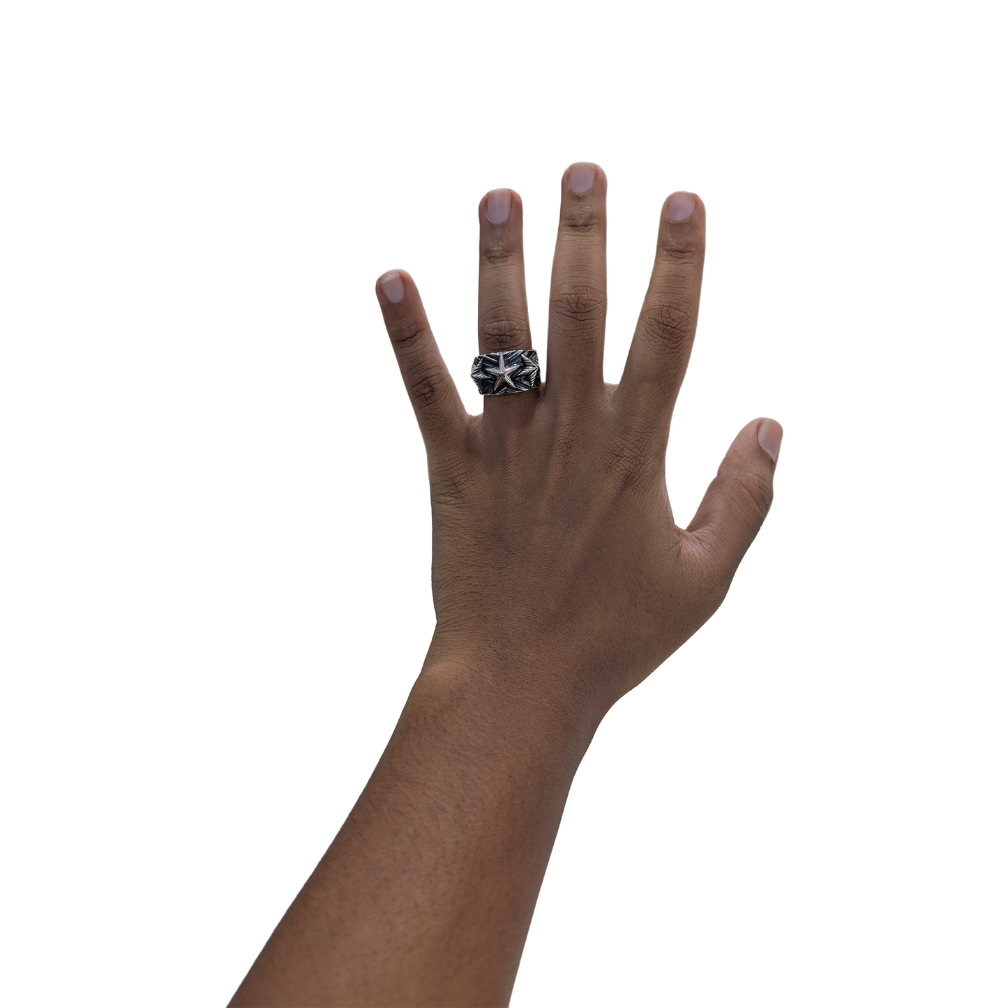 CODY SANDERSON Wave Gear 3 Skinny Star Ring Silver (SS25)
