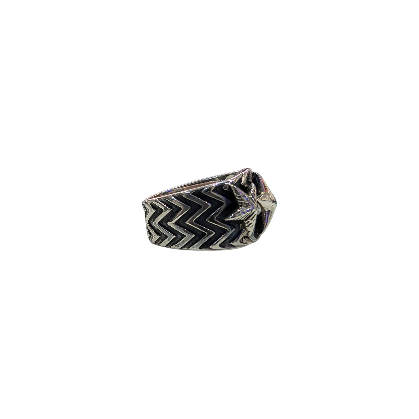 CODY SANDERSON Wave Gear 3 Multi Stars Ring Silver (SS25)