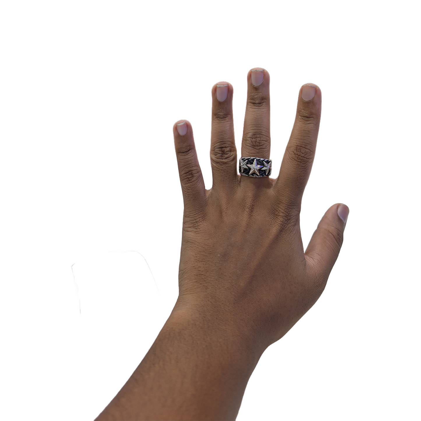 CODY SANDERSON Wave Gear 3 Multi Stars Ring Silver (SS25)