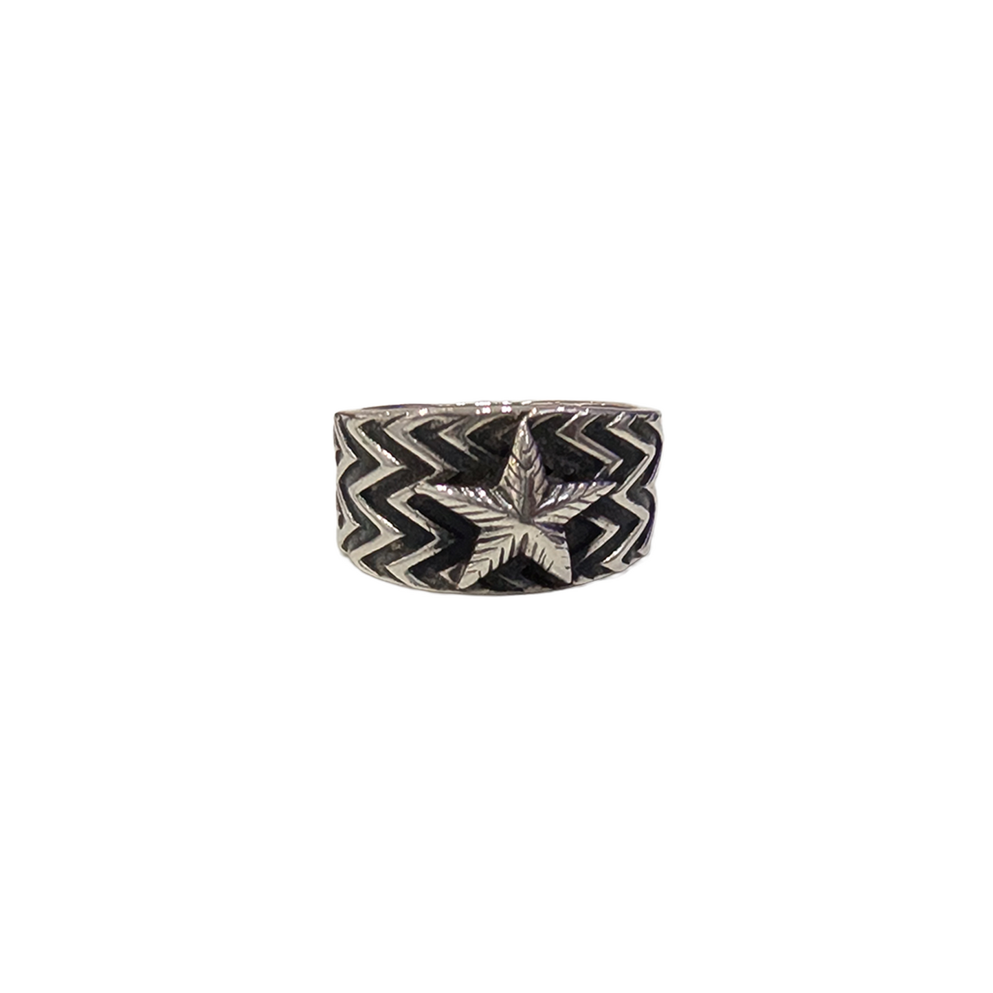 CODY SANDERSON Wave Gear Stars Ring Silver (SS25)