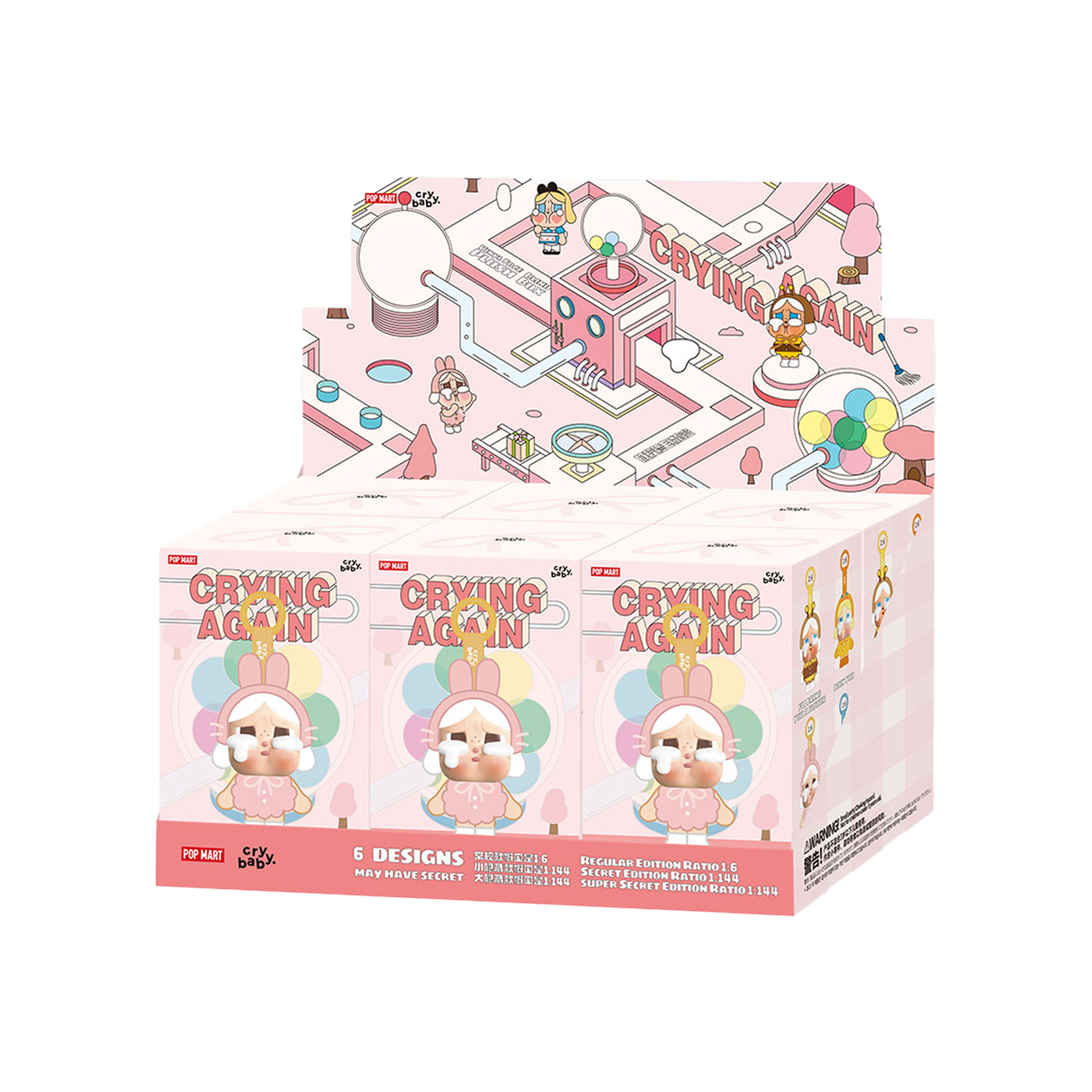 POP MART CRYBABY - Crying Again Series Vinyl Face Plush POP MART CRYBABY - Crying Again Series Vinyl Face Plush