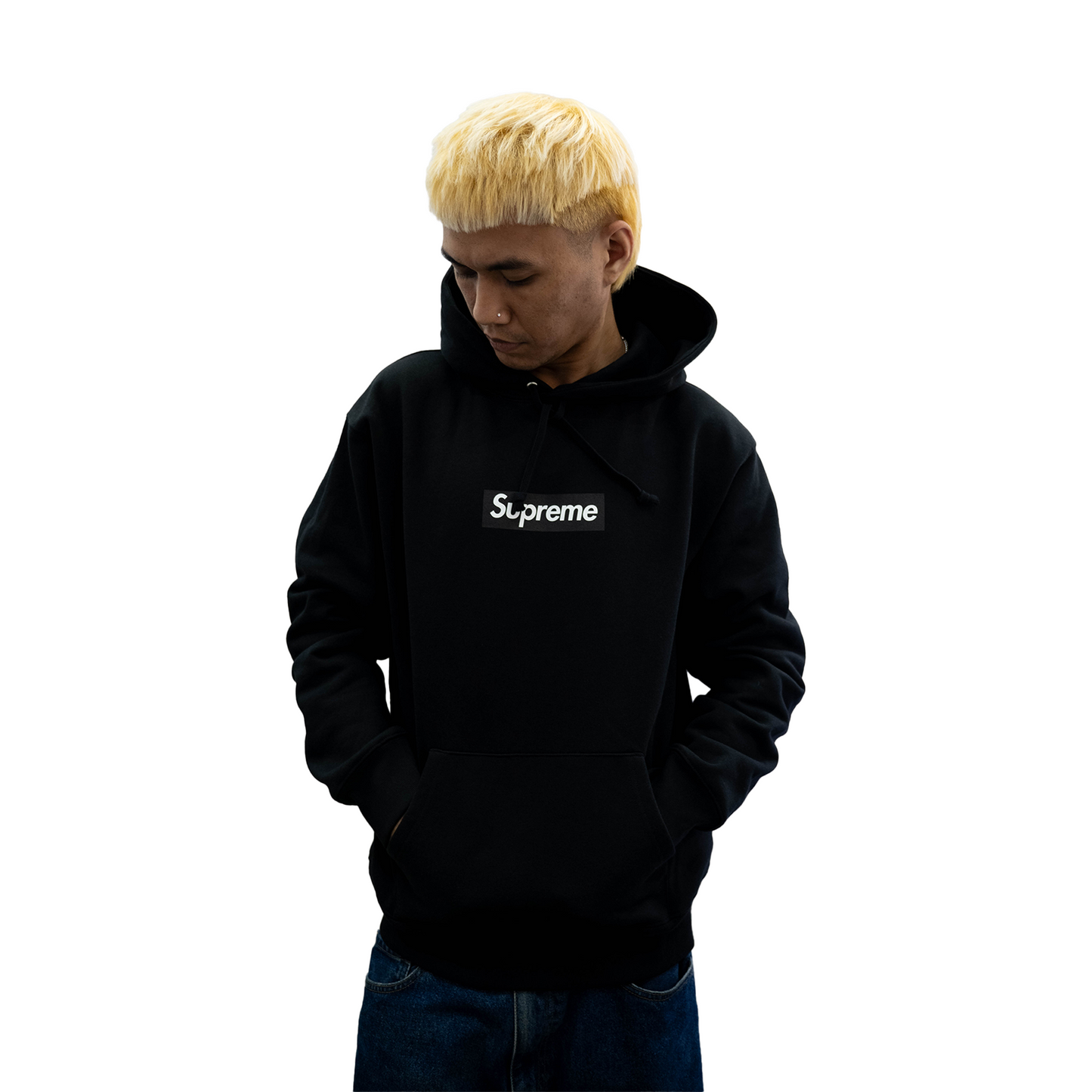 Supreme LA Box Logo Hoodie Black (SS23)
