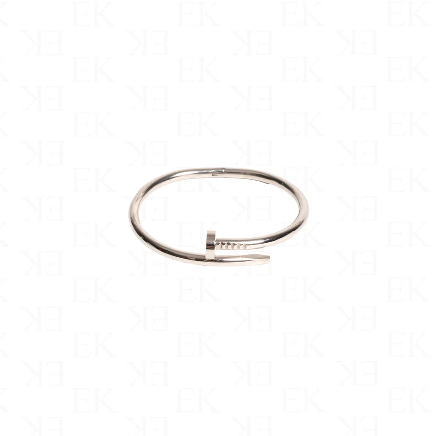 EK Collection Nail Bracelet Silver