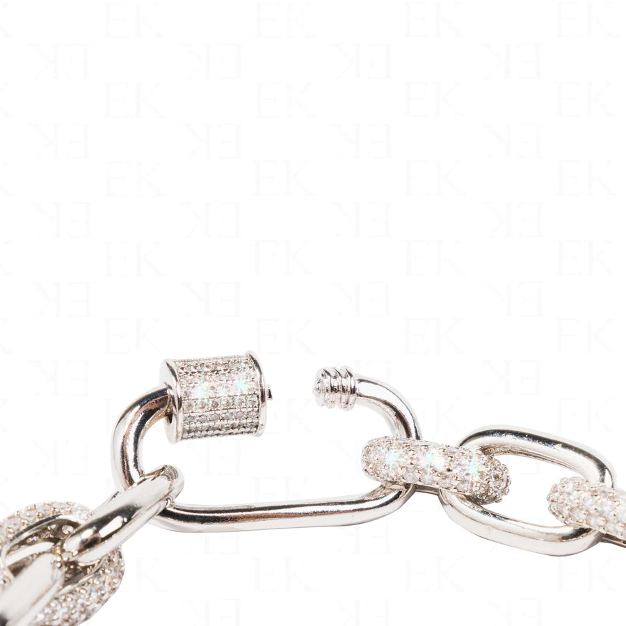 EK Collection Binding Links Bracelet Silver