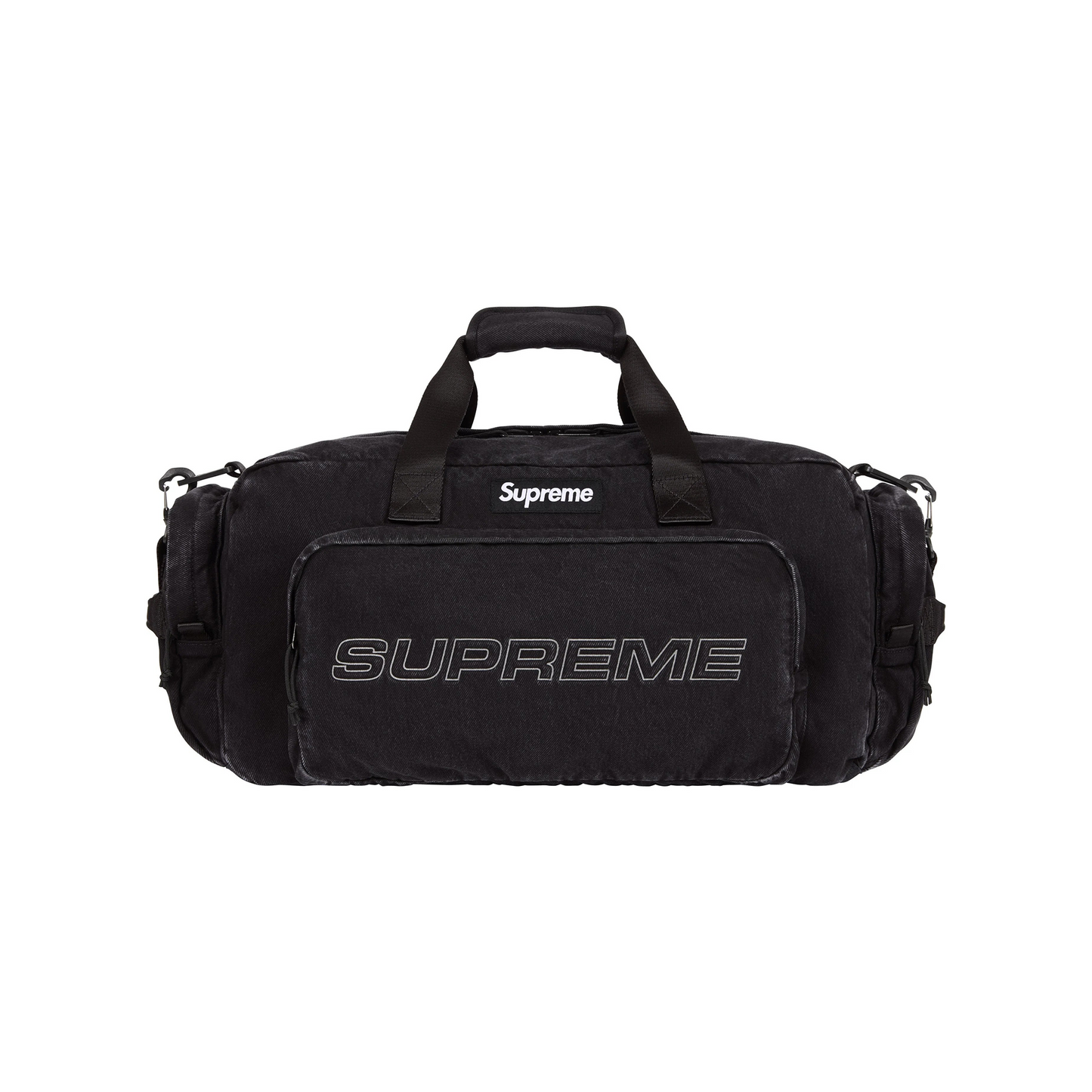 Supreme Denim Duffle Bag Black (FW25)