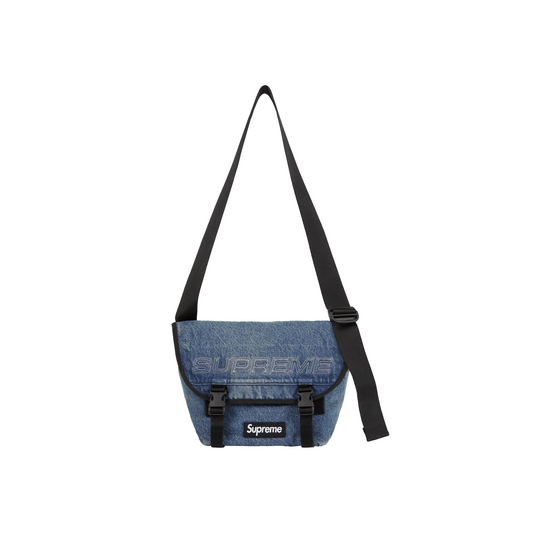 Supreme Denim Messenger Bag Washed Indigo (FW25)