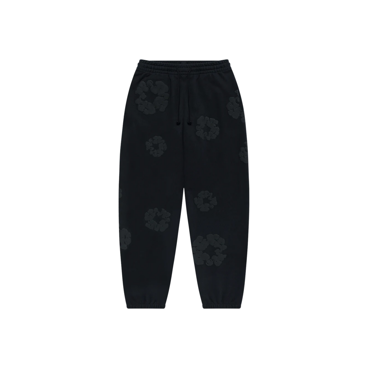 Denim Tears Cotton Wreath Sweatpants Black Monochrome (SS24)
