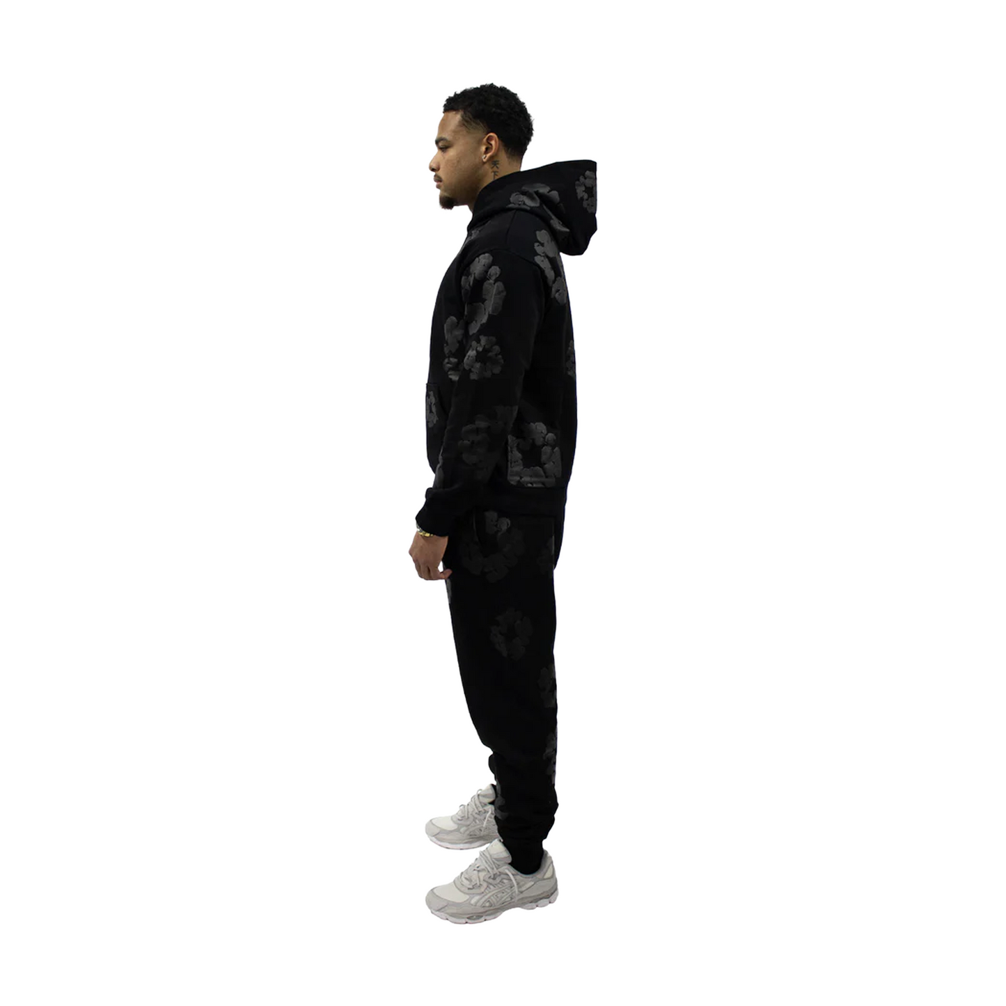 Denim Tears Cotton Wreath Sweatpants Black Monochrome (SS24)