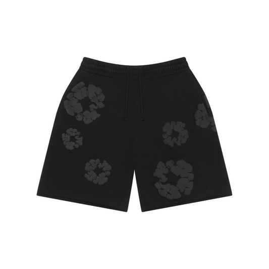 Denim Tears The Cotton Wreath Shorts Black Monochrome (SS24)