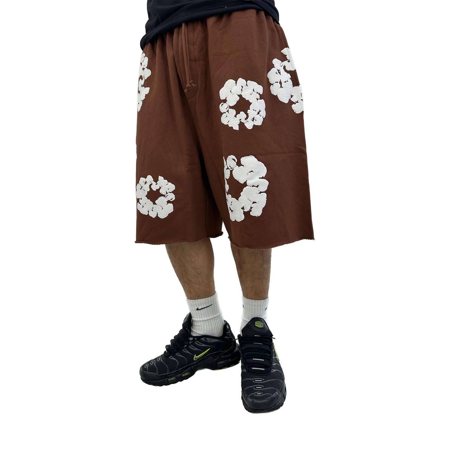 Denim Tears The Cotton Wreath Shorts Brown (FW23)