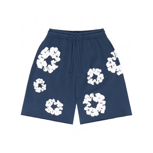 Denim Tears The Cotton Wreath Shorts Navy (FW23)
