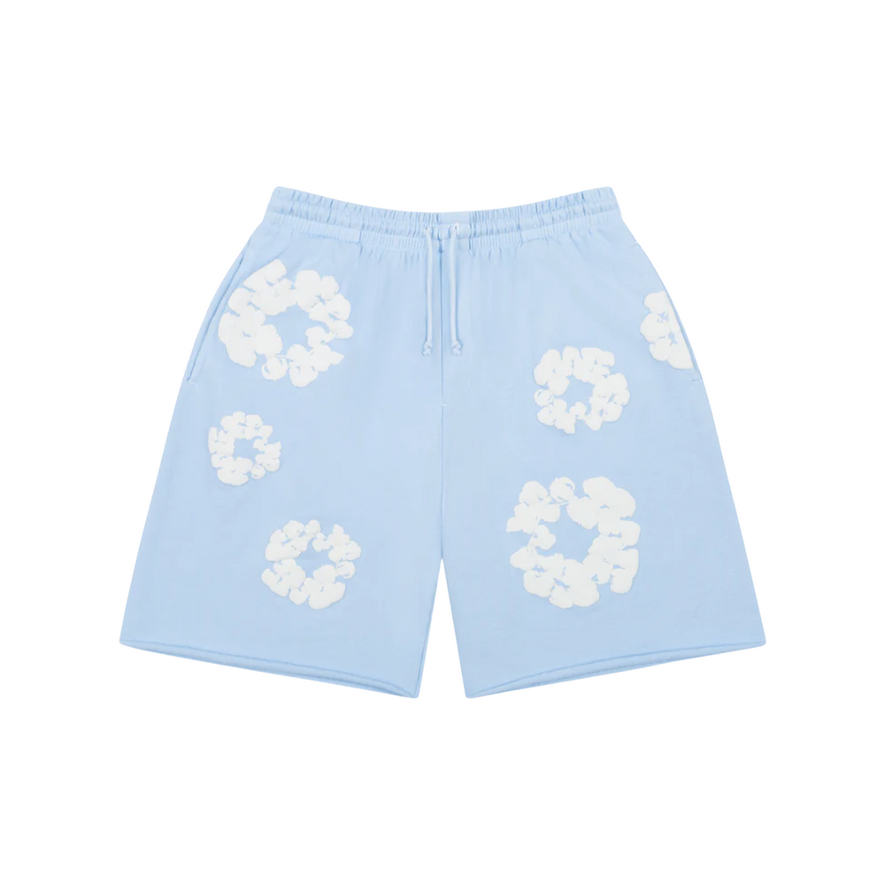 Denim Tears The Cotton Wreath Shorts Powder Blue (FW24)