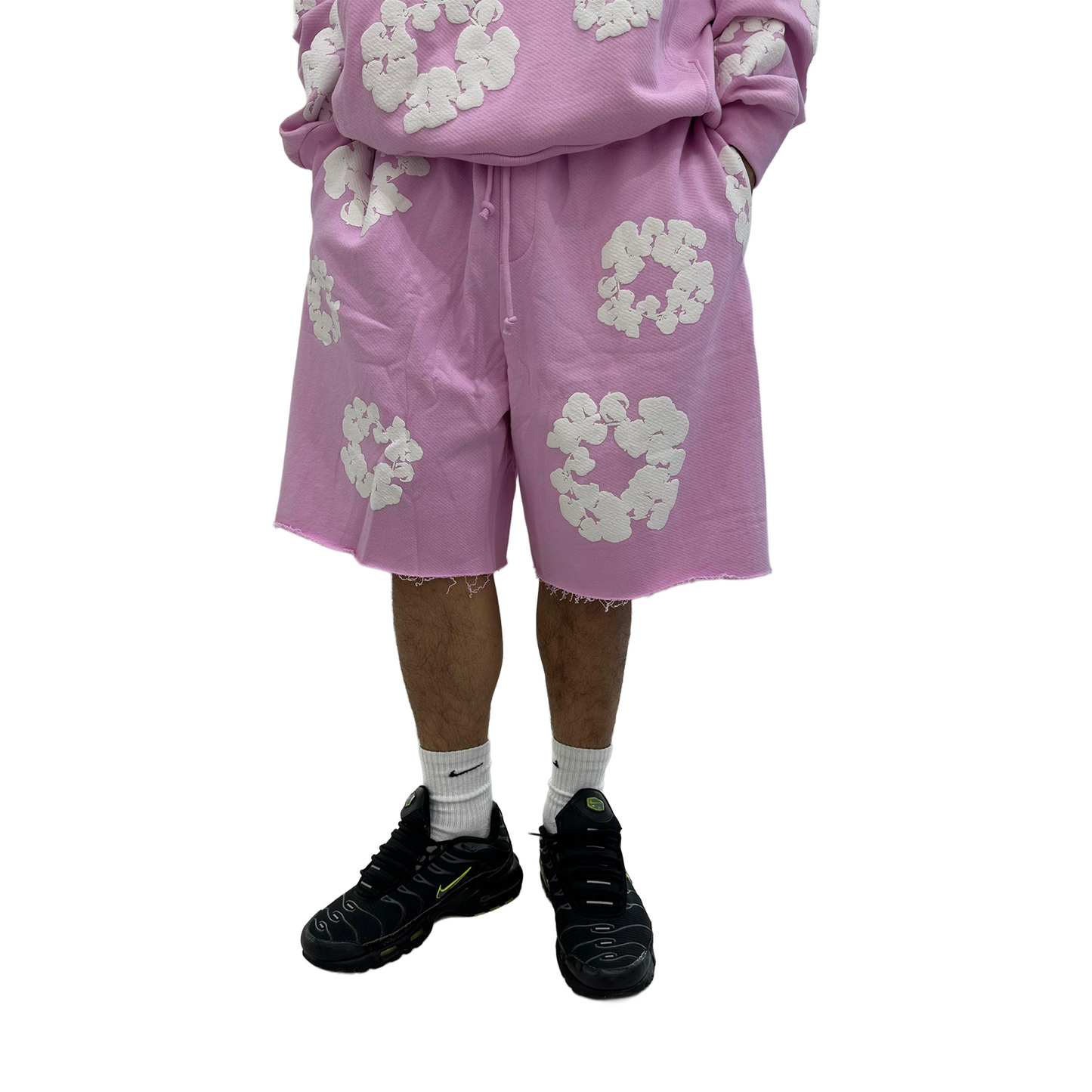 Denim Tears The Cotton Wreath Shorts Powder Pink (FW24)