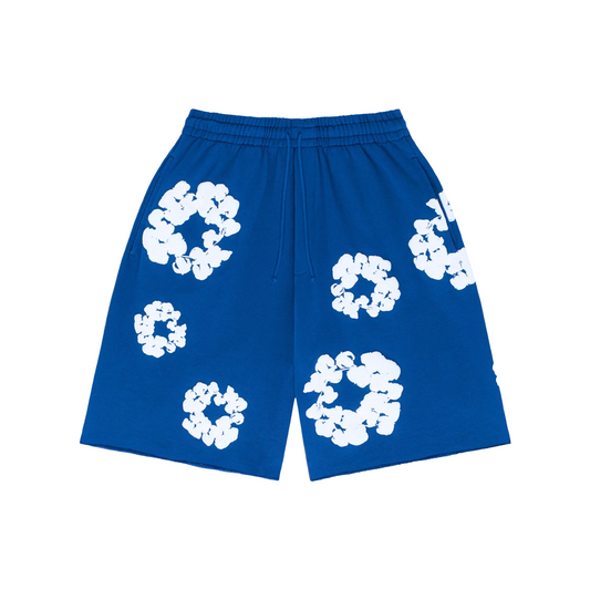Denim Tears The Cotton Wreath Shorts Royal Blue (FW23)