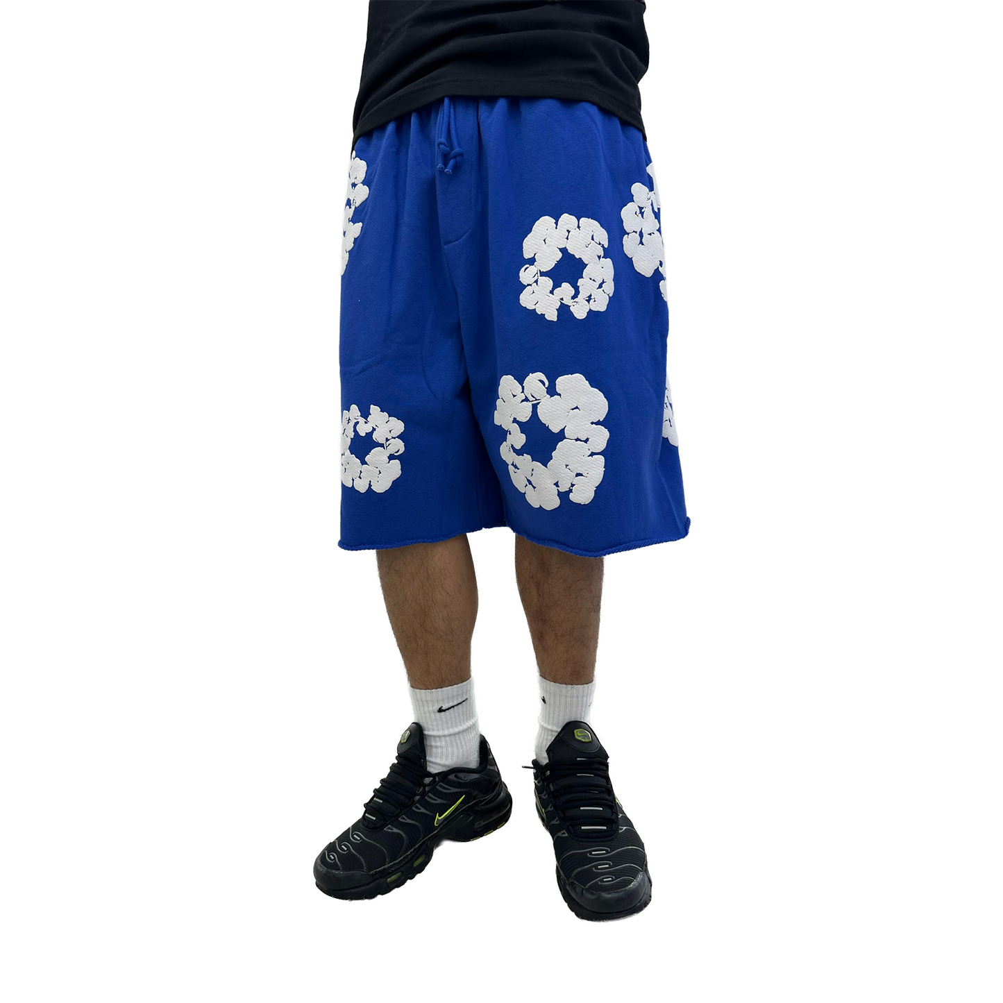 Denim Tears The Cotton Wreath Shorts Royal Blue (FW23)