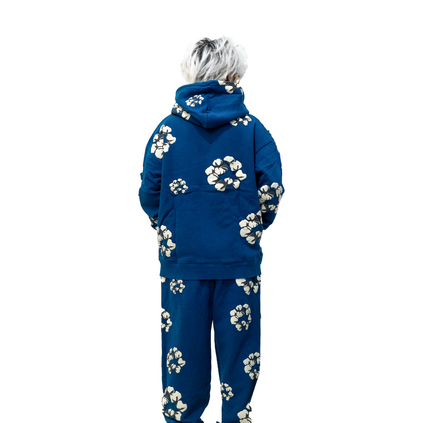 Denim Tears x Cactus Plant Flea Market Tears Wreath Hoodie Navy (FW24)