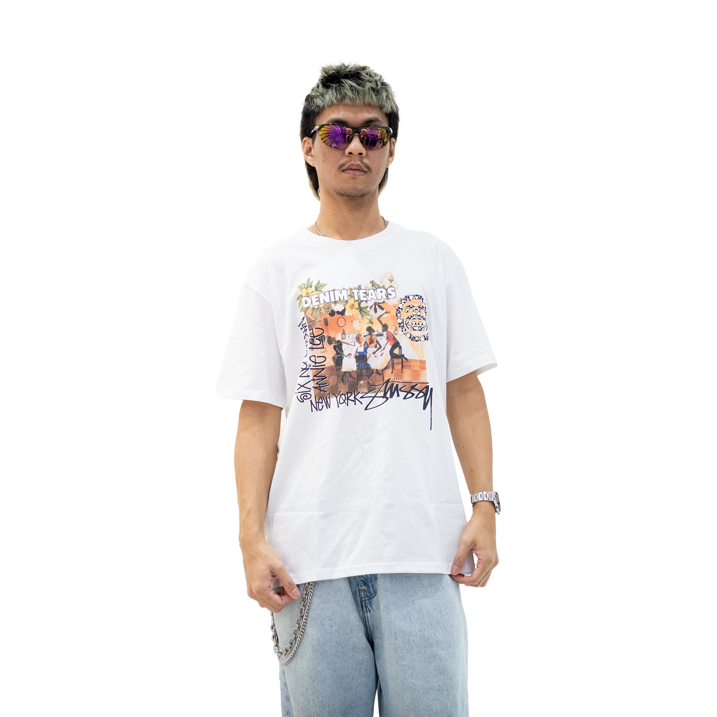 Stüssy x Denim Tears Annie Lee Artist Tee White (SS25)