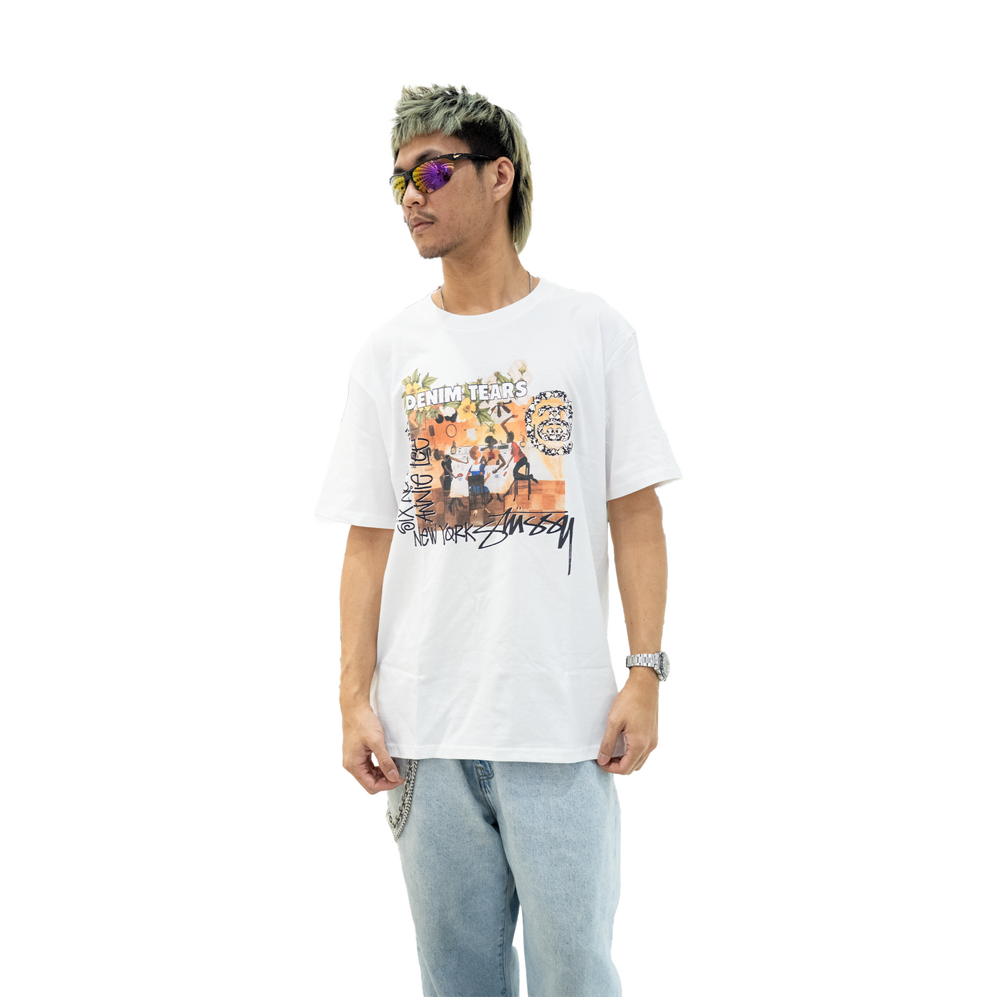 Stüssy x Denim Tears Annie Lee Artist Tee White (SS25)