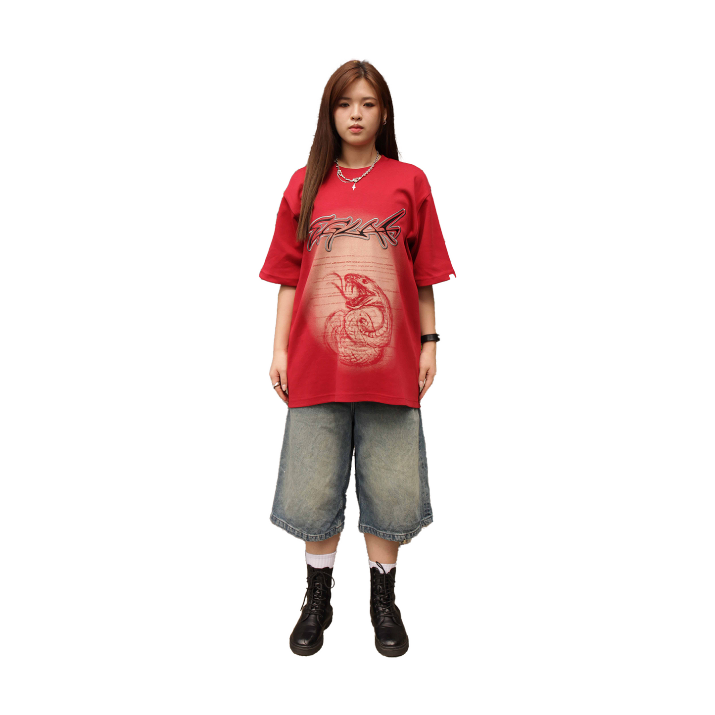 EGLAF Fearless Serpent Tee Red (SS25)