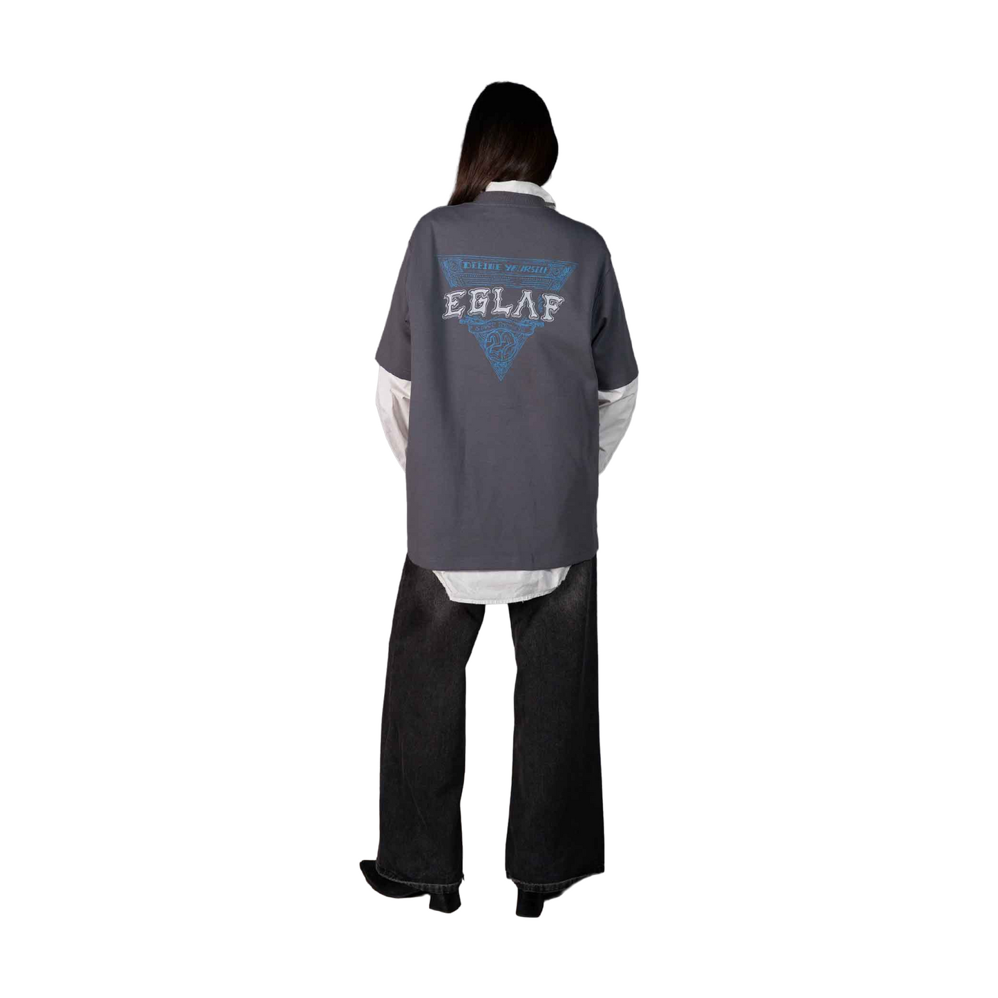 EGLAF Sculpta Triangle Emblem Tee Dark Grey (SS25)