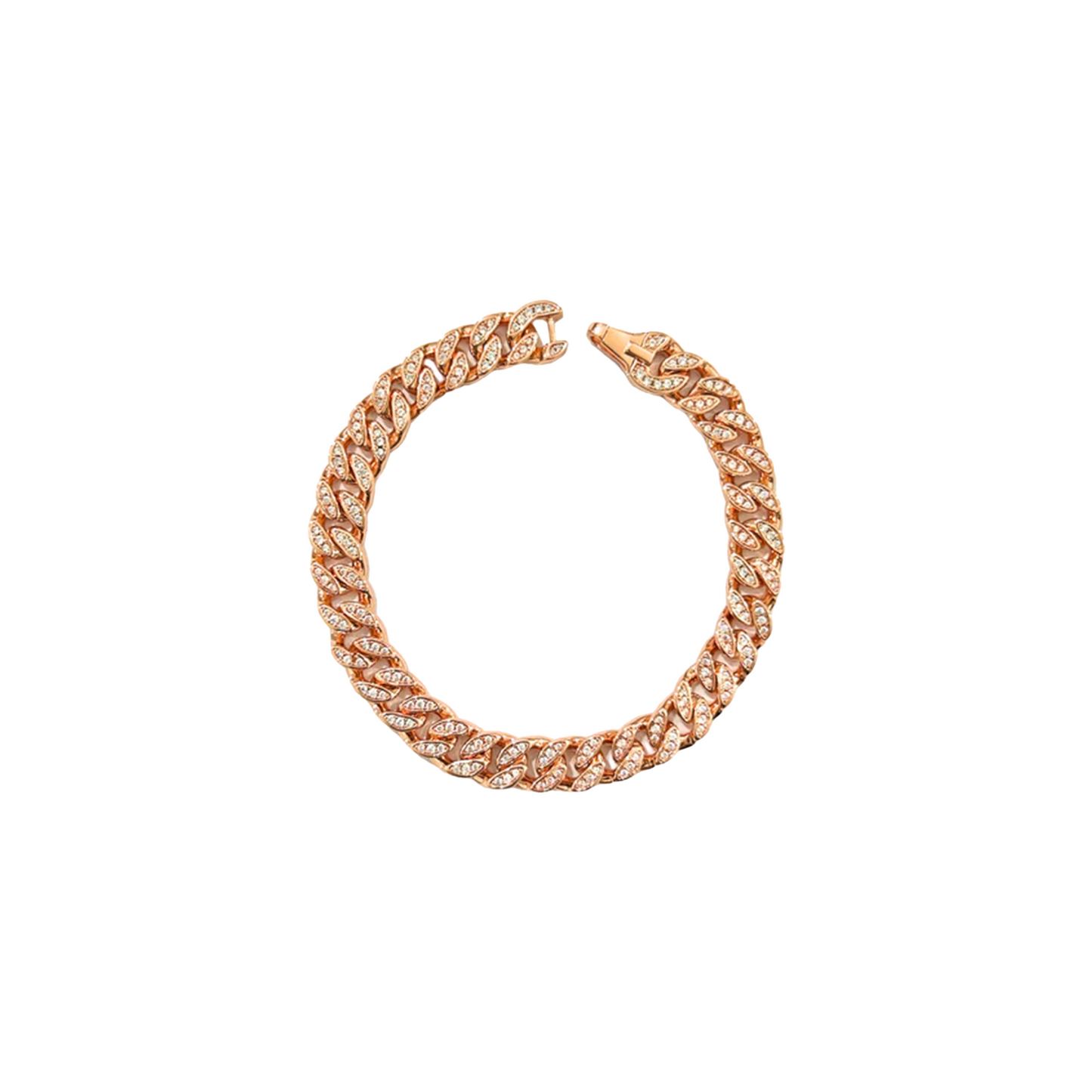 EK Collection Copper Series Cuban Link Bracelet Copper (SS25)
