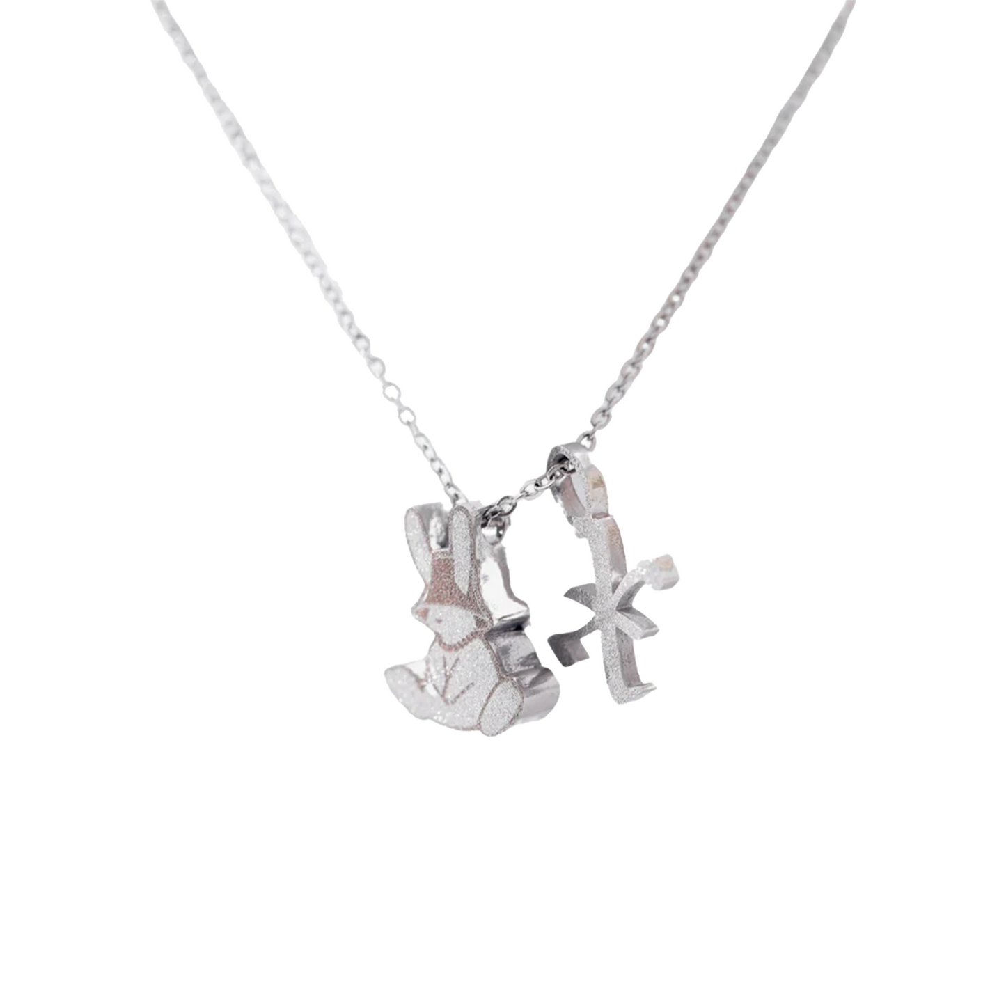 EK Collection x Luxli XX Bunny Necklace Silver (FW24)