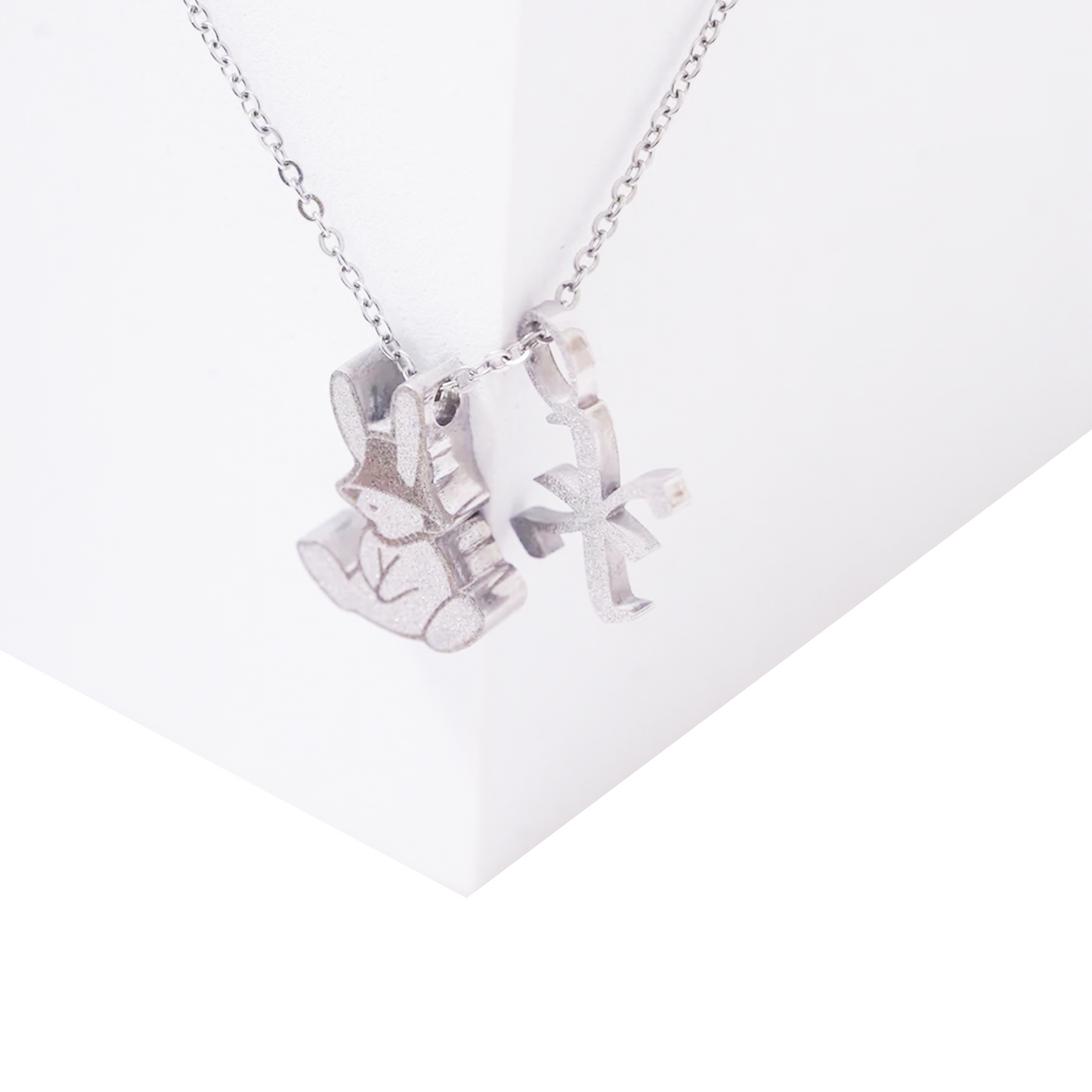 EK Collection x Luxli XX Bunny Necklace Silver (FW24)