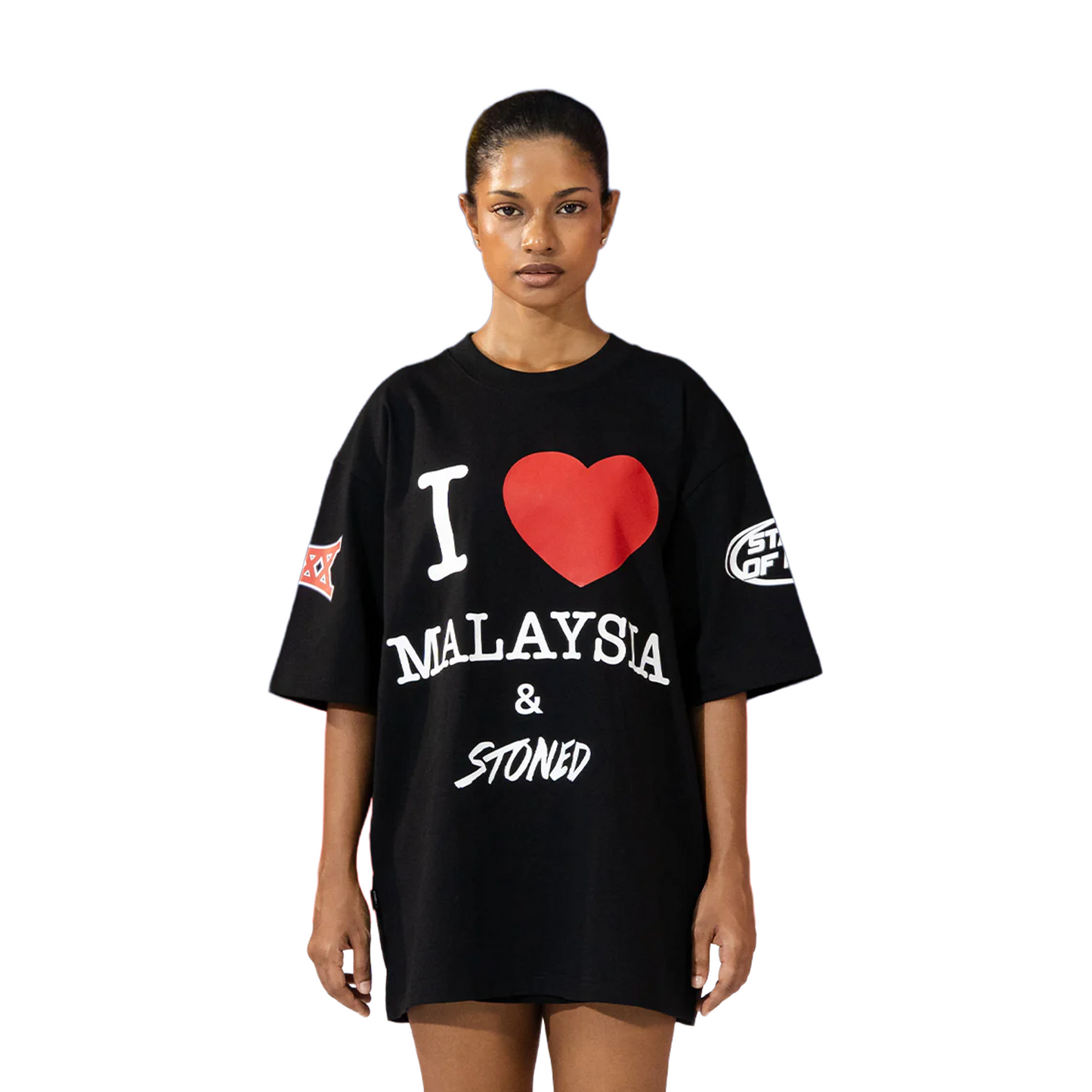 Stoned & Co ® EOT : I Love Malaysia Tee Black (SS25)