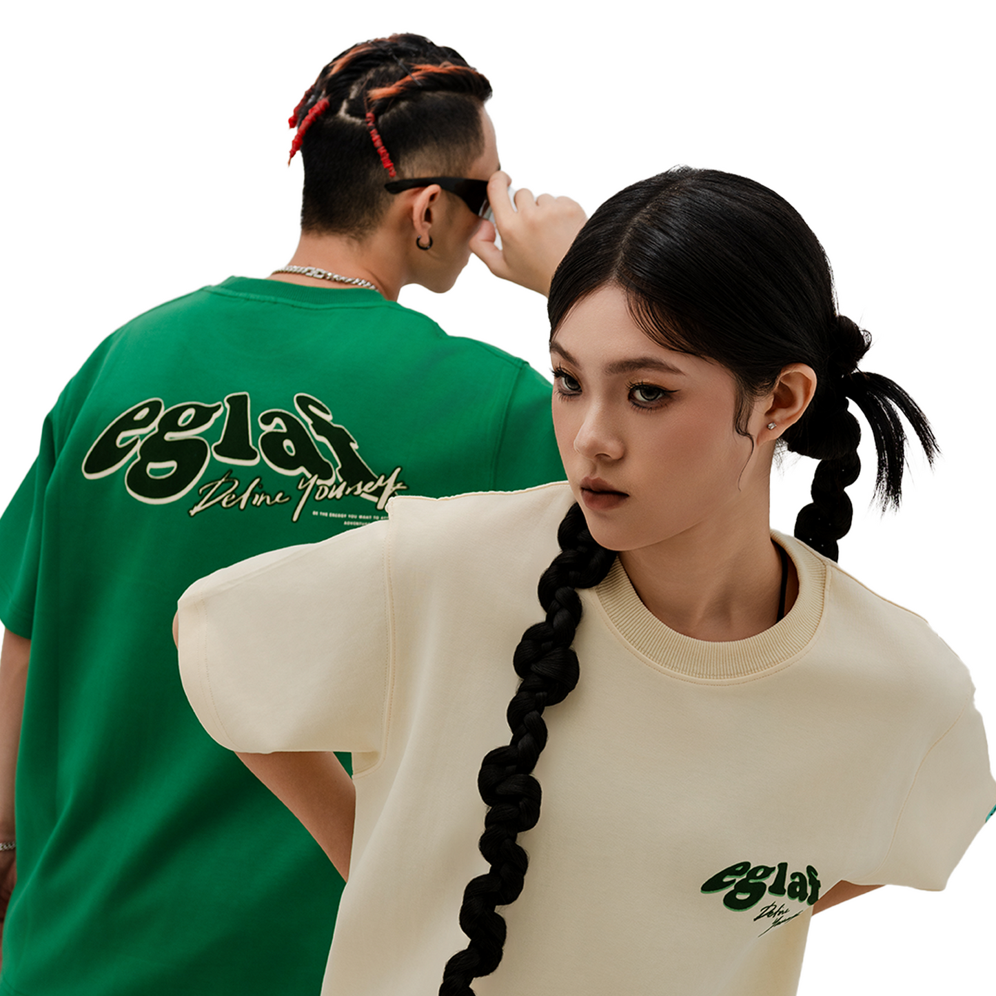 EGLAF Duality Velvet Tee Green (SS24)
