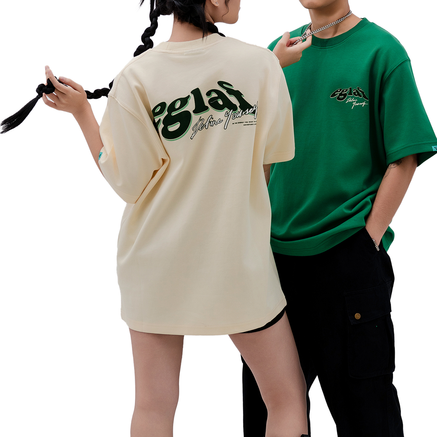EGLAF Duality Velvet Tee Green (SS24)