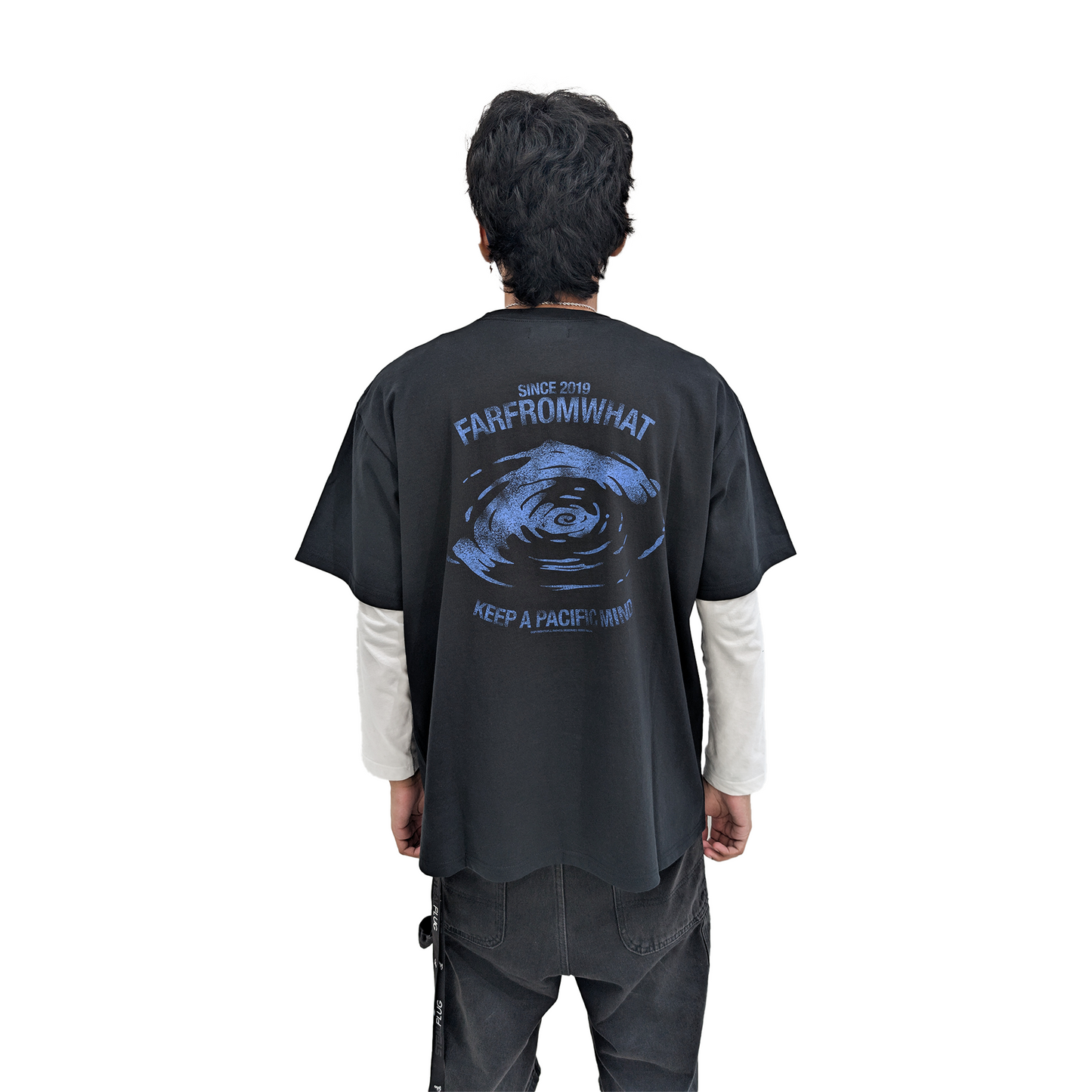 FAR FROM WHAT Far Pacific Mind Tee Black (SS24)