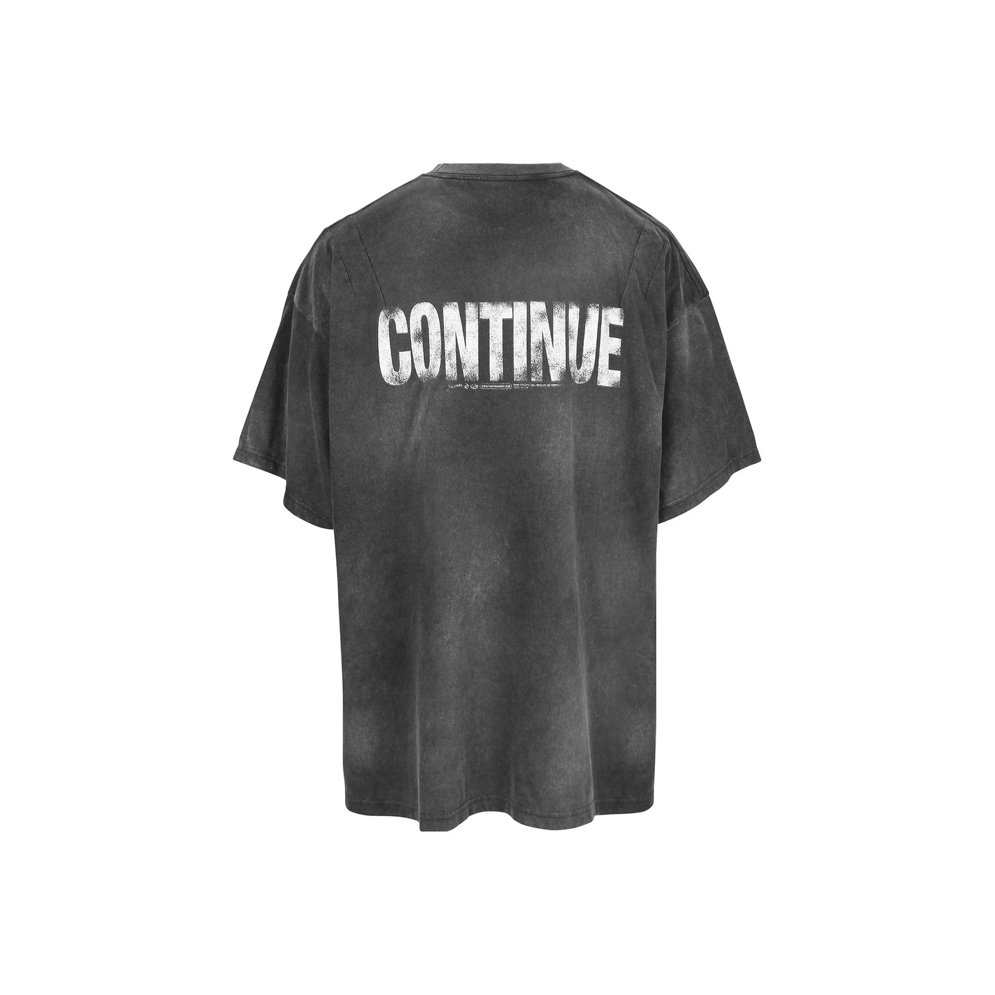 FAR FROM WHAT Far Washed Drift Tee Black (FW23)