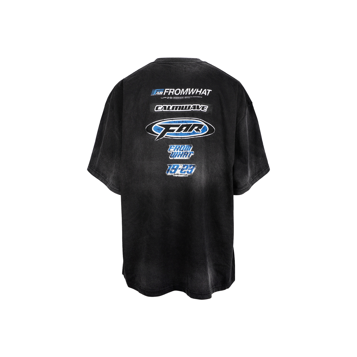 FAR FROM WHAT Far Washed Logo Tee Black (SS23)