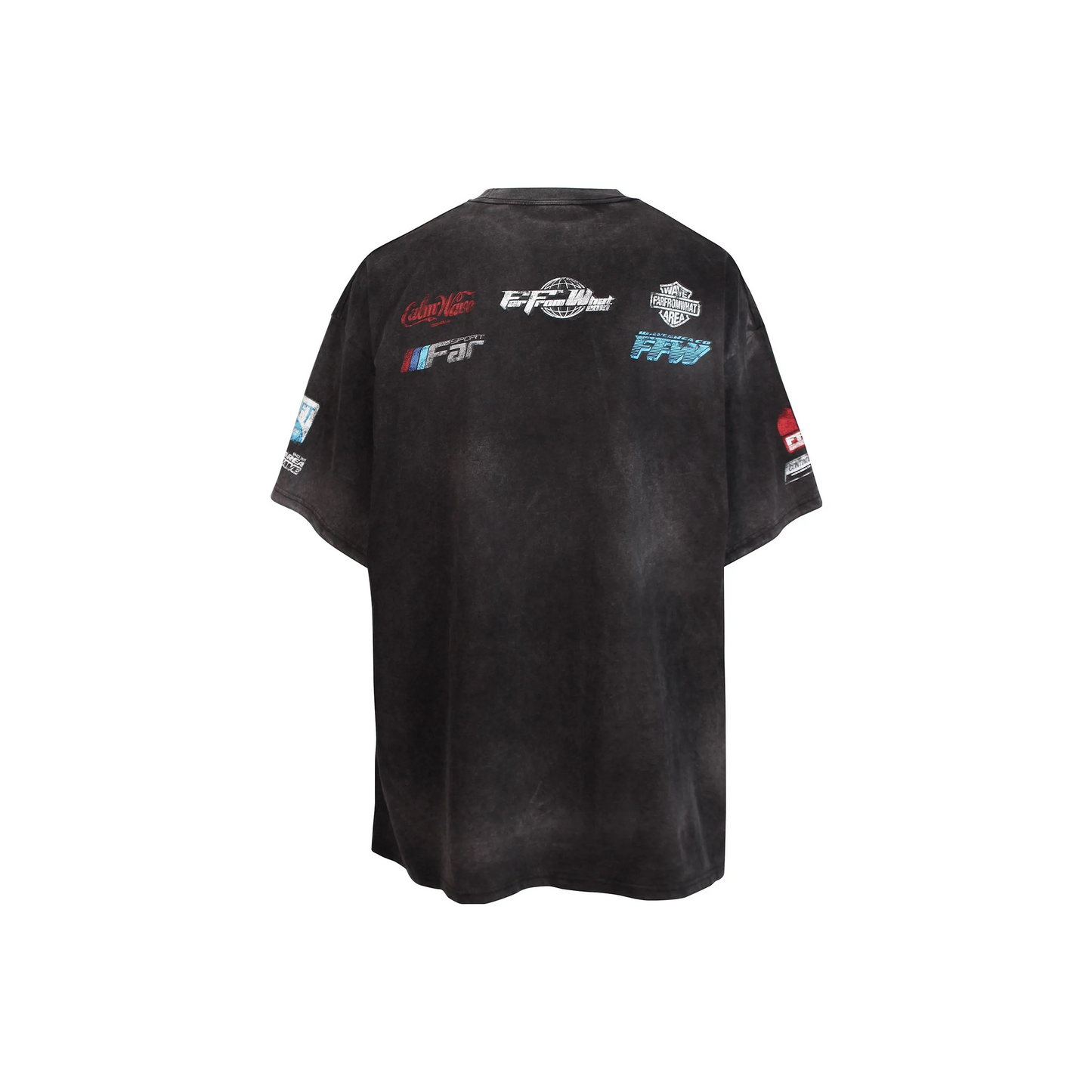 FAR FROM WHAT Far Washed Sponsor Logo Tee Black (FW23)