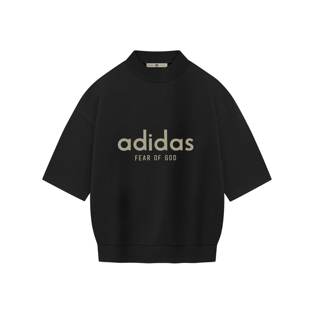 Fear of God Athletics Heavy Jersey 3/4 Mock Tee Black (FW23)