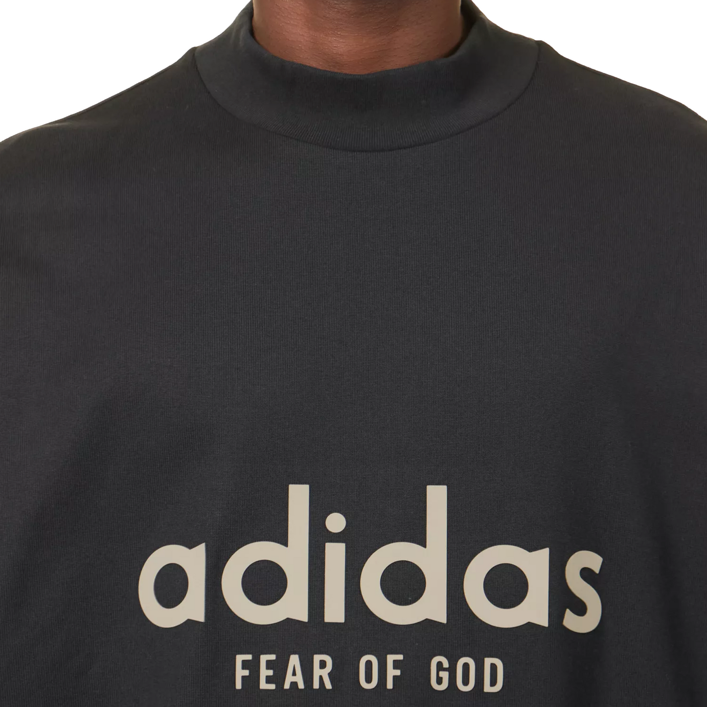 Fear of God Athletics Heavy Jersey 3/4 Mock Tee Black (FW23)