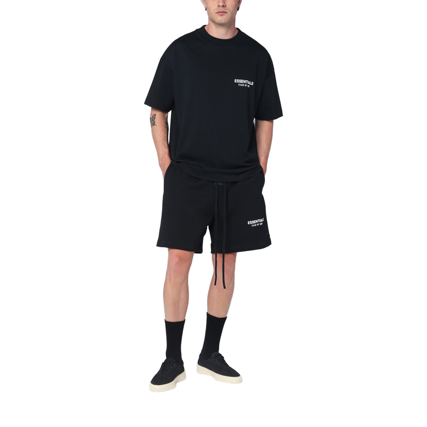 Fear of God Essentials Classic Fit Tee Jet Black (SS25)