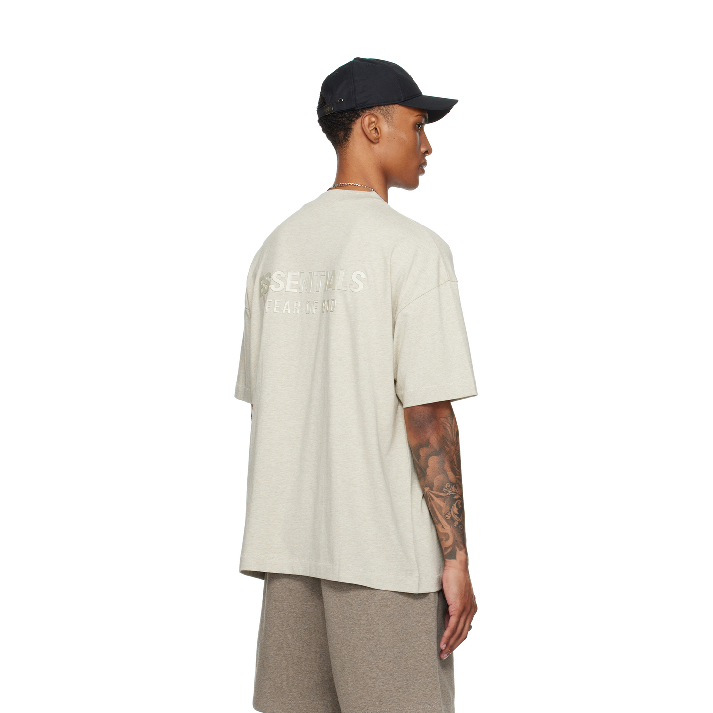 Fear of God Essentials Classic Tee Heather Stone (SS25)