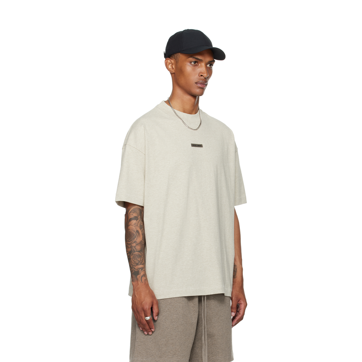 Fear of God Essentials Classic Tee Heather Stone (SS25)