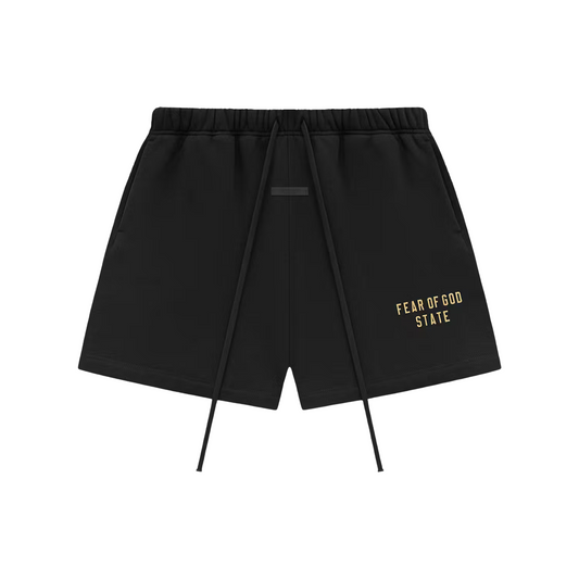 Fear of God Essentials Fleece Soccer Short Black (FW24)