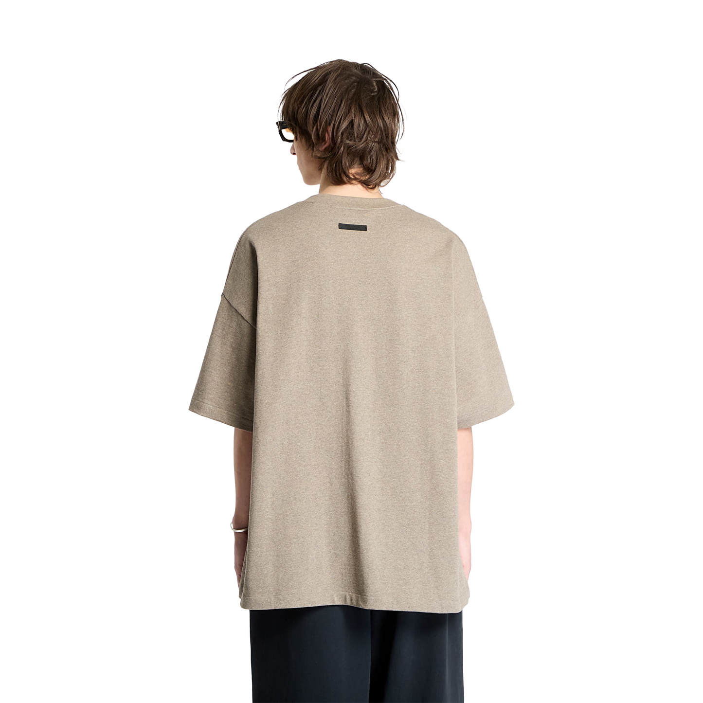 Fear of God Essentials University Logo Heavy Crewneck Tee Heather Gray (FW24)