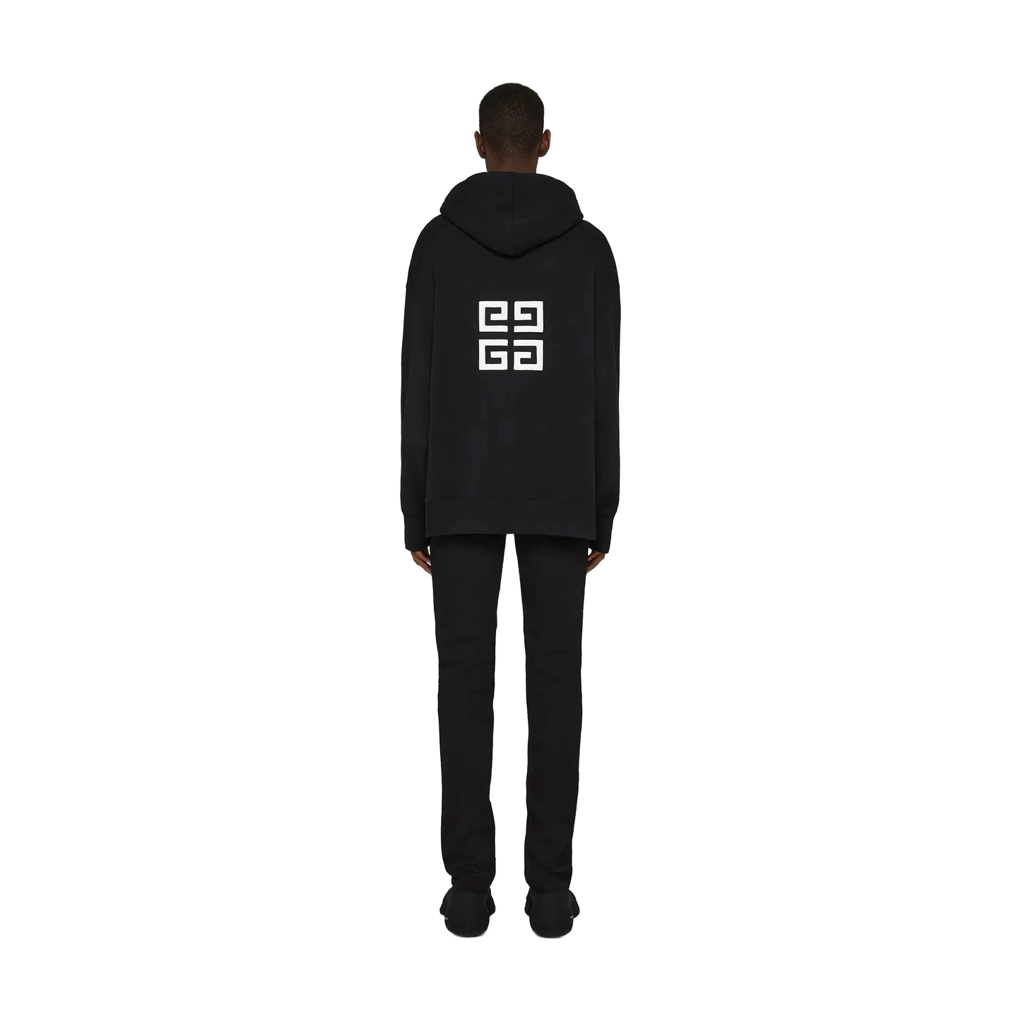 GIVENCHY Embroidered Classic Fit 4G Logo Hoodie Black (SS22)