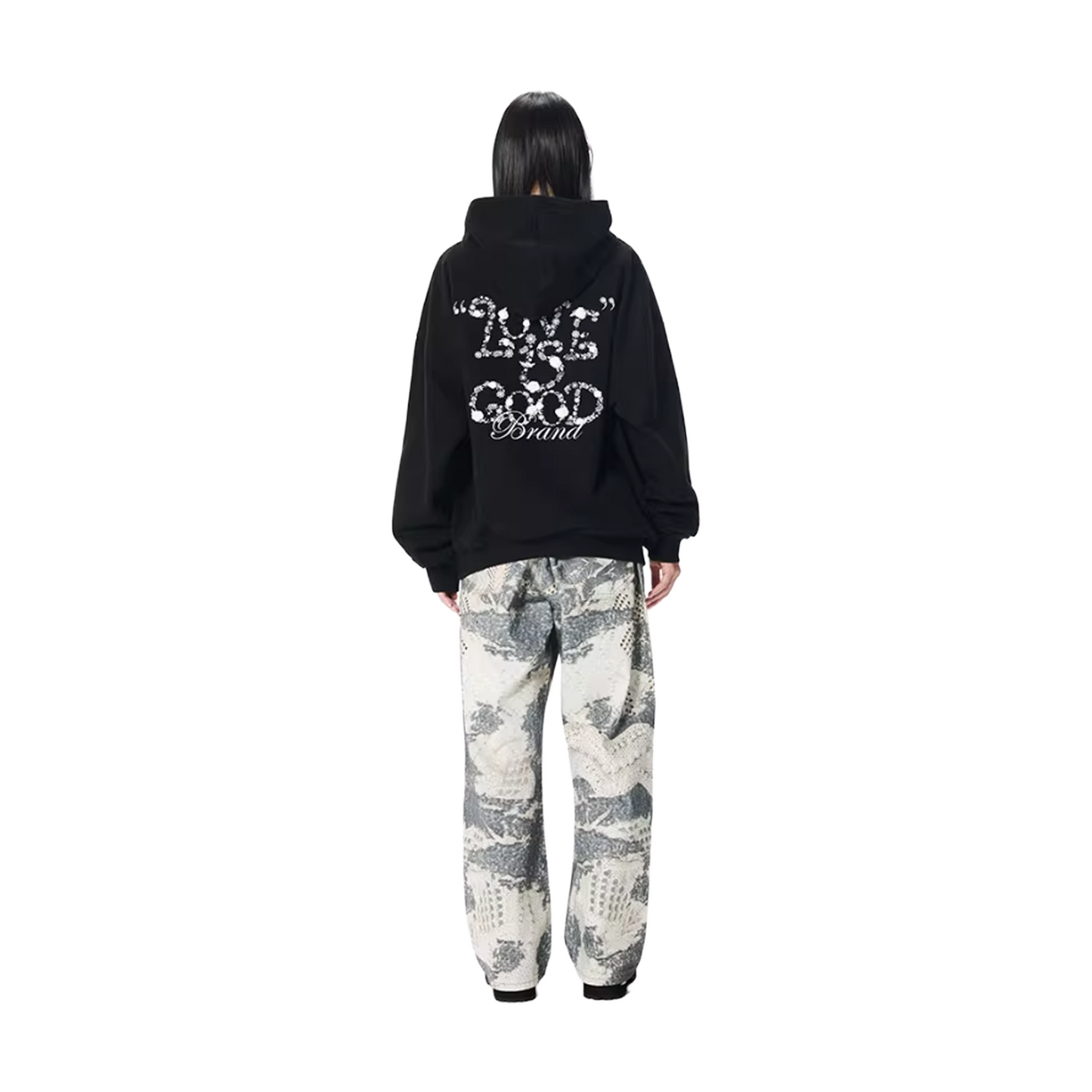 GOODBRAND Flower Fragrance Hoodie Black (FW25)