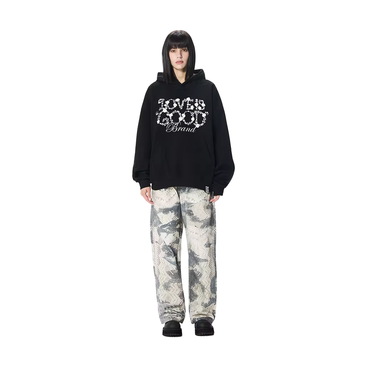 GOODBRAND Flower Fragrance Hoodie Black (FW25)